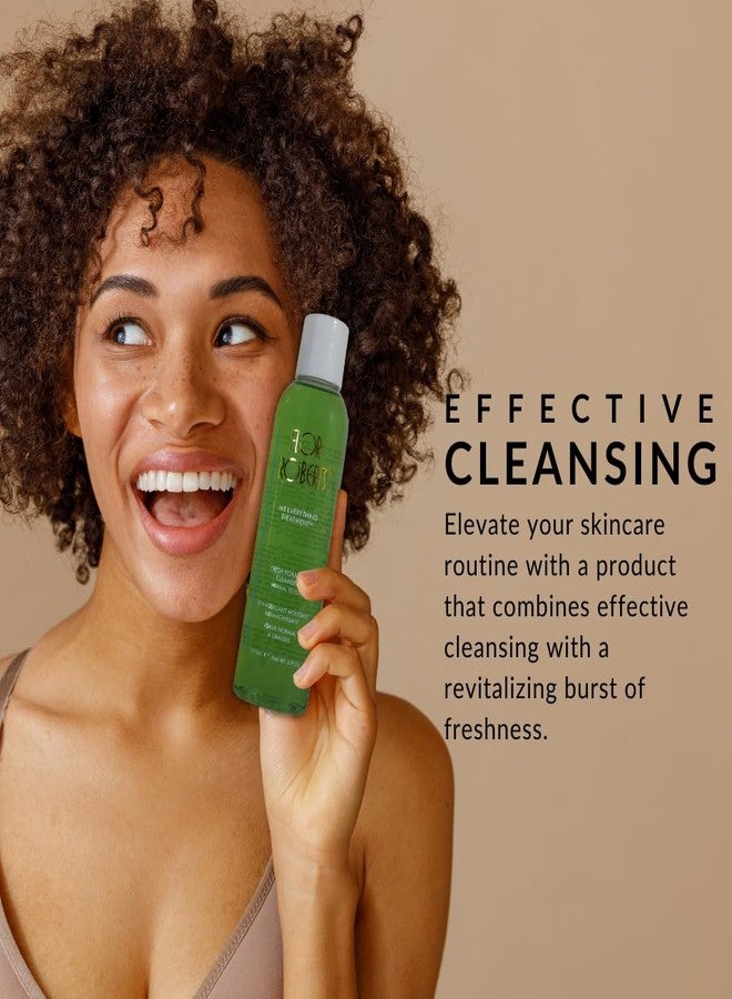 فلوري روبرتس غسول فلوري روبرتس الرغوي المنعش، غسول لطيف ومنقي للوجه للنساء ذوات البشرة السمراء أو الداكنة، جل منظف للبشرة العادية إلى الدهنية، مغذي ومرطب - Image 4